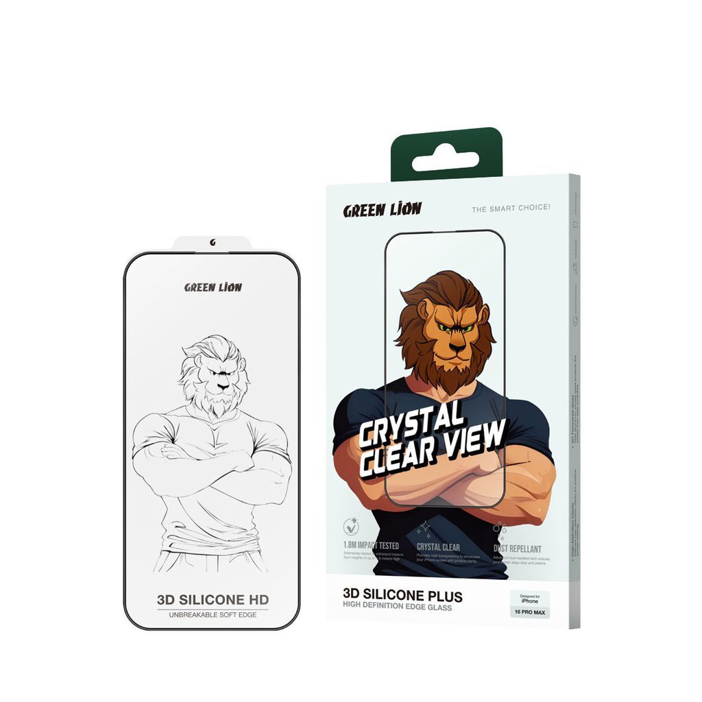گلس Green Lion ( Clear Silicone Plus )
