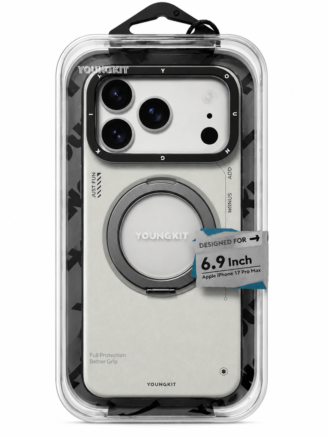قاب youngkit leather 360  مگ سیف آیفون 17 پرومکس