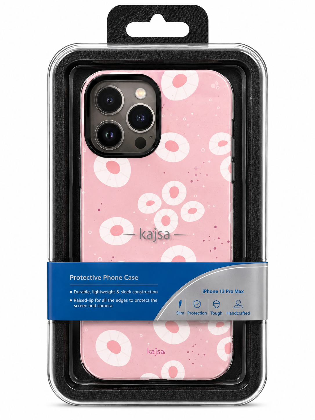 قاب kajsa floral pink lady ایفون ۱۳ پرومکس