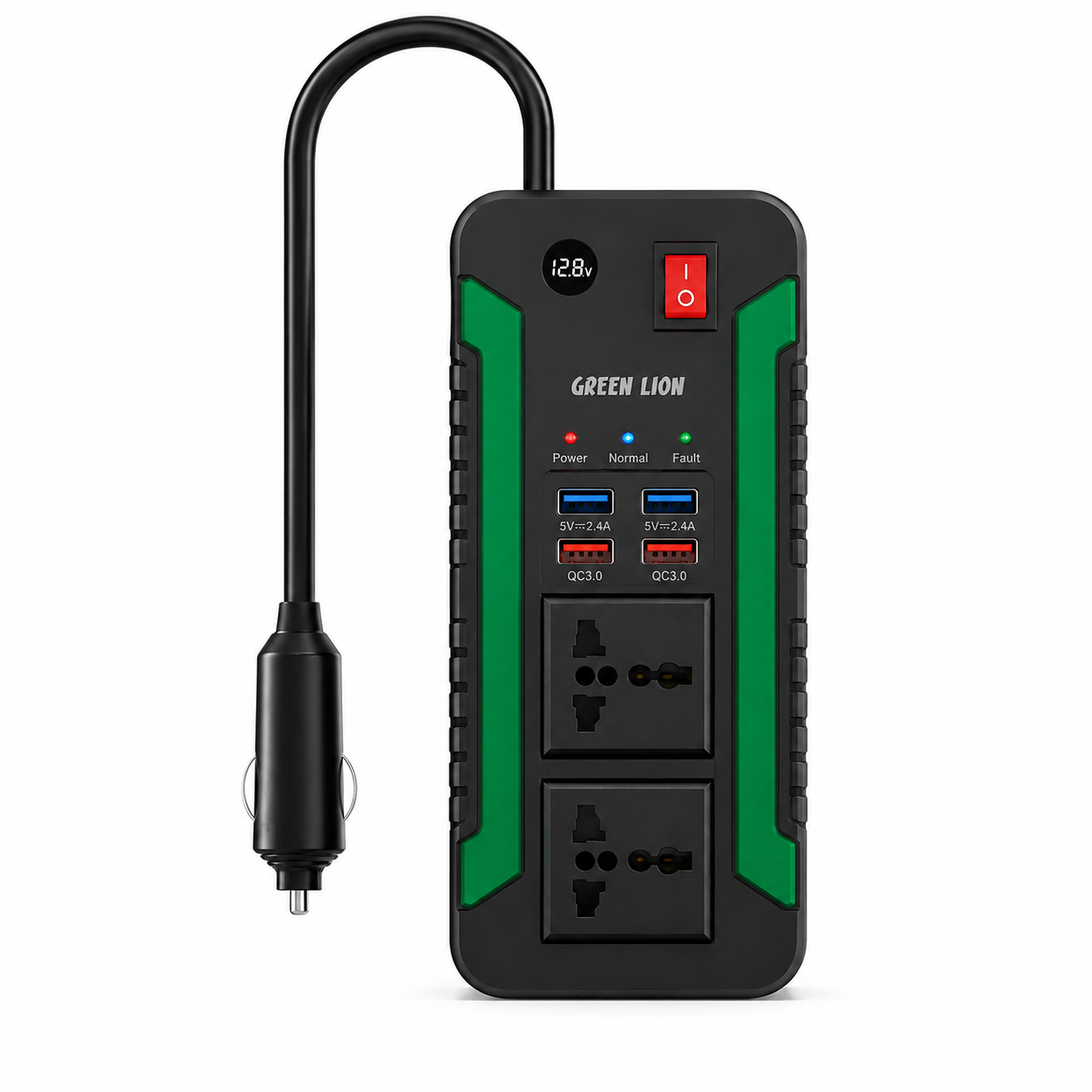 اینورتر فندکی خودرو گرین لاین مدل SPARK300 ظرفیت ۳۰۰ وات