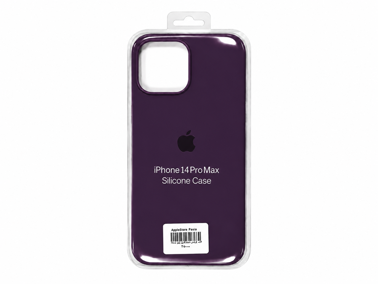 قاب سیلیکونی iPhone 1۴ Pro Max زیر بسته رنگ بادمجونی 