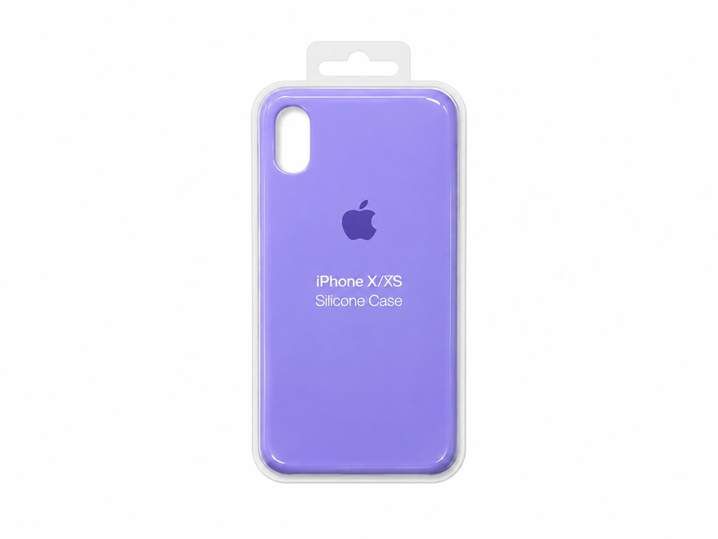 قاب سیلیکونی iPhone Xs رنگ یاسی 
