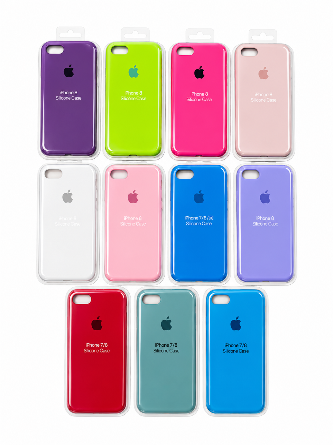 قاب سیلیکونی iPhone 8  زیربسته 