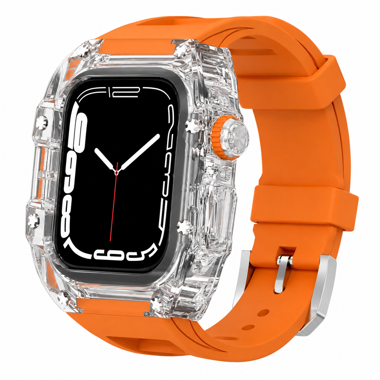 بند و گارد HUALIMEI مدل Transparent Richard-mille Mod Kit For Apple Watch Ultra 49mm