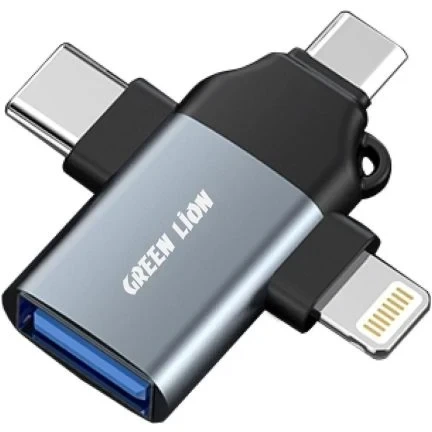 اوتی جی سه کاره ۳ به ۱ گرین (Lightning / Micro / Type-C)