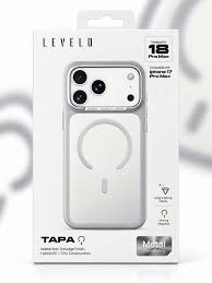 قاب levelo tapa ایفون ۱۸ پرومکس نقره ای 